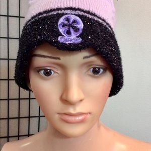 Vintage Lilac/ Metallic/ Black Chaos Beanie
